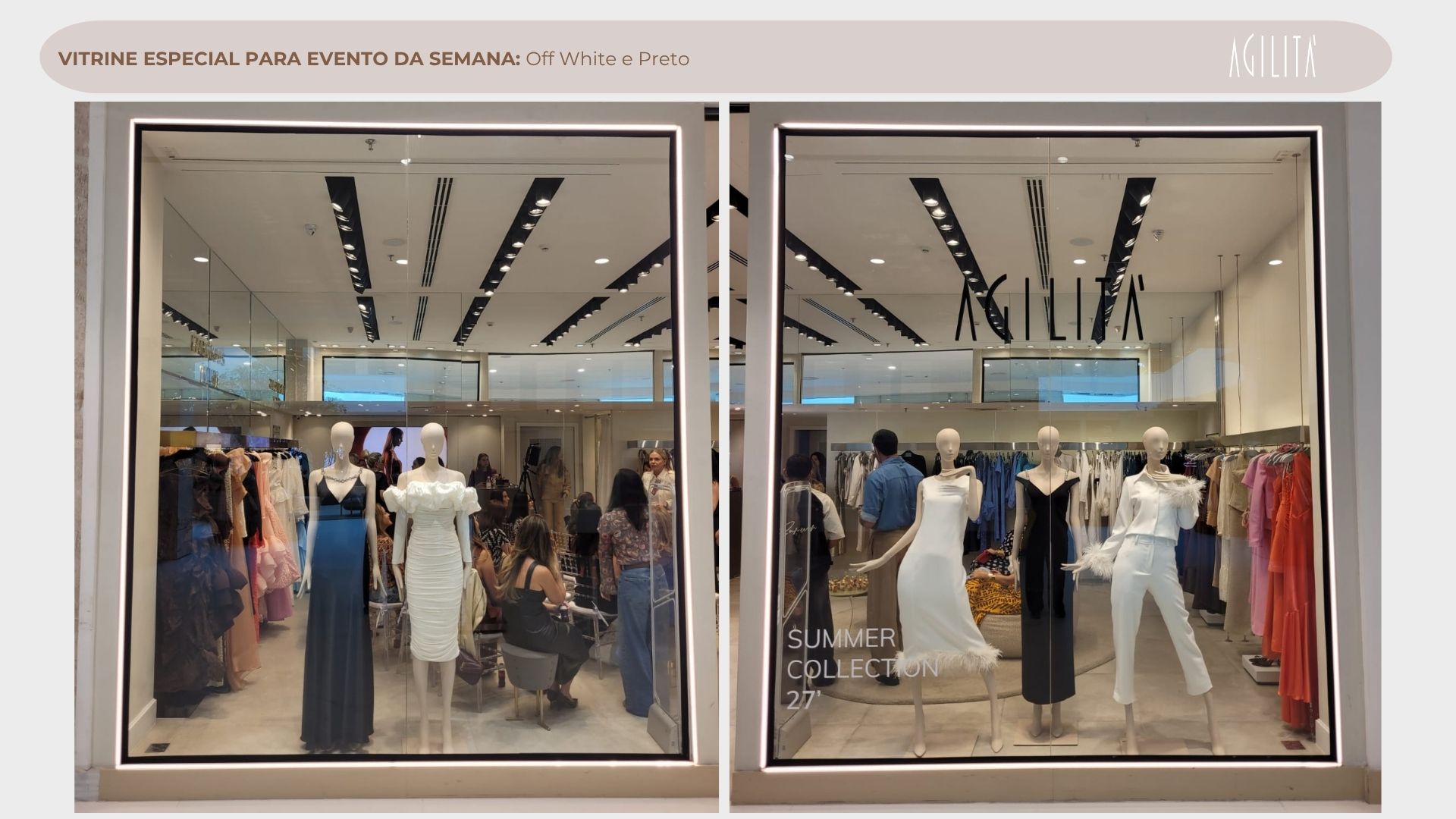 Vitrine especial montada — lançamento Verão 27